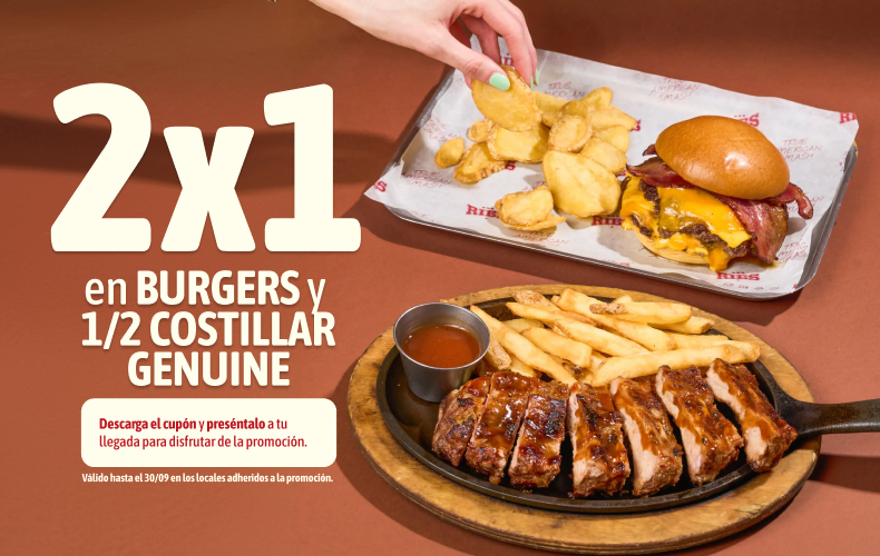 Ribs 2x1 castellano